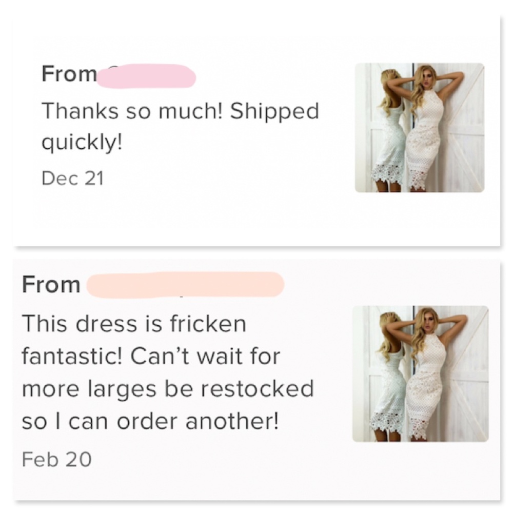 White Guipure Bodycon Midi Dress - Picture 15 of 16